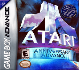 Atari Anniversary Advance box art for GameBoy Advance